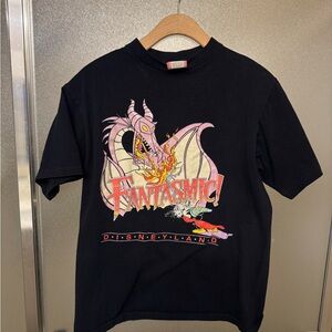 Disney Fantasmic Black Tee with Dragon Design